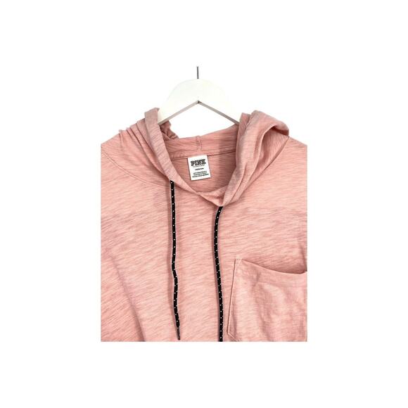 VICTORIAS SECRET PINK STORE PULLOVER T SHIRT HOODIE LARGE LONG SLEEVES L - Picture 3 of 5